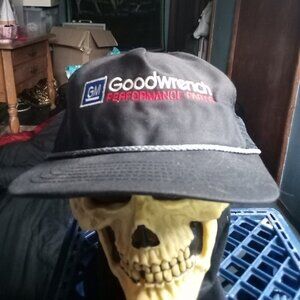 Vintage GM Goodwrench Performance Parts Rope Snap Trucker Hat Cap